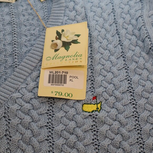 Magnolia Lane Womens Masters Golf Cable Knit Pima Cotton Sweater Size XL New - Picture 5 of 8